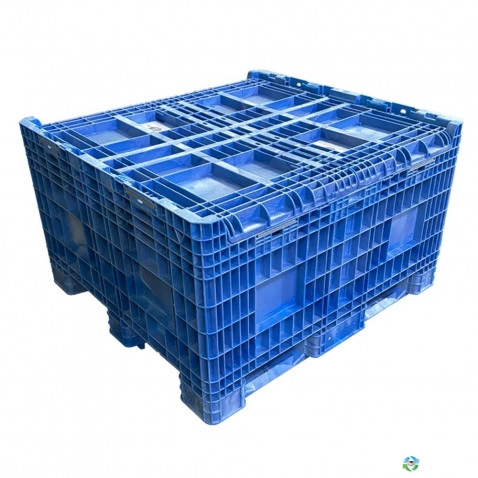 Pallet Containers For Sale: Reconditioned 45x48x50 Collapsible Bulk Containers with 2 Drop Doors Mississippi In Mississippi - image 3 Pallet Containers For Sale: Reconditioned 45x48x50 Collapsible Bulk Containers with 2 Drop Doors Mississippi In Mississippi - image 3