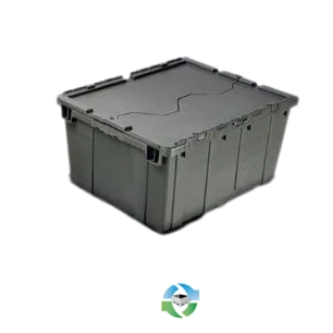 Stack & Nest Totes For Sale: New 27x17x12 Stack & Nest Totes with Attached Lid Virginia In Virginia - image 1 Stack & Nest Totes For Sale: New 27x17x12 Stack & Nest Totes with Attached Lid Virginia In Virginia - image 1