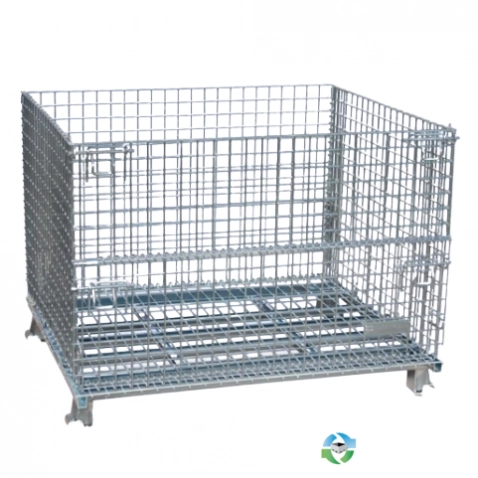 Wire Baskets For Sale: New 48x40x36 Wire Basket Stackable Collapsible with Drop Gate Illinois In Illinois - image 1 Wire Baskets For Sale: New 48x40x36 Wire Basket Stackable Collapsible with Drop Gate Illinois In Illinois - image 1