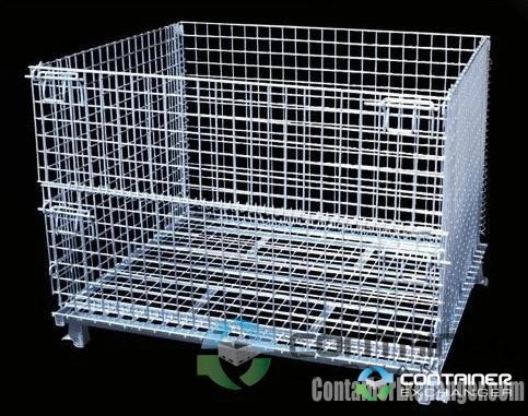 Wire Baskets For Sale: New 48x40x42 XL Wire Basket Stackable Collapsible Illinois In Illinois - image 2 Wire Baskets For Sale: New 48x40x42 XL Wire Basket Stackable Collapsible Illinois In Illinois - image 2