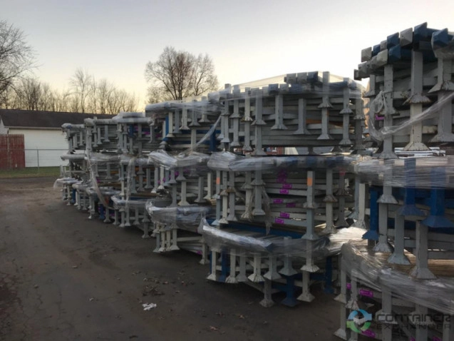 Stack Racks For Sale: Used 48x48x61 Clear Height Stack Racks Mesh Bottom Ohio In Ohio - image 2 Stack Racks For Sale: Used 48x48x61 Clear Height Stack Racks Mesh Bottom Ohio In Ohio - image 2