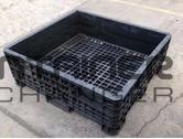 Pallet Containers For Sale: Used 45x48x21 Fixed Wall Bulk Containers Black Ontario In Ontario - image 1 Pallet Containers For Sale: Used 45x48x21 Fixed Wall Bulk Containers Black Ontario In Ontario - image 1