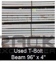 Beams For Sale: Used T-Bolt Beam 96" x 4", White 1 5/8" step In Missouri - image 1 Beams For Sale: Used T-Bolt Beam 96" x 4", White 1 5/8" step In Missouri - image 1
