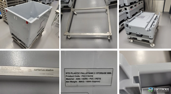 IBC Totes For Sale: Used Biotech 132 Gallon Collapsible Totes with Dollies included Previous Food Grade In New Hampshire - image 1 IBC Totes For Sale: Used Biotech 132 Gallon Collapsible Totes with Dollies included Previous Food Grade In New Hampshire - image 1