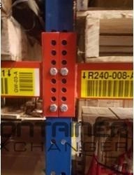 Pallet Racks For Sale: Used 36\" Deep x 32\' Tall C3 Structural Uprights, Seismic footplate, 108\" C4 Beams and Pallet Supports In South Carolina - image 1 Pallet Racks For Sale: Used 36\" Deep x 32\' Tall C3 Structural Uprights, Seismic footplate, 108\" C4 Beams and Pallet Supports In South Carolina - image 1