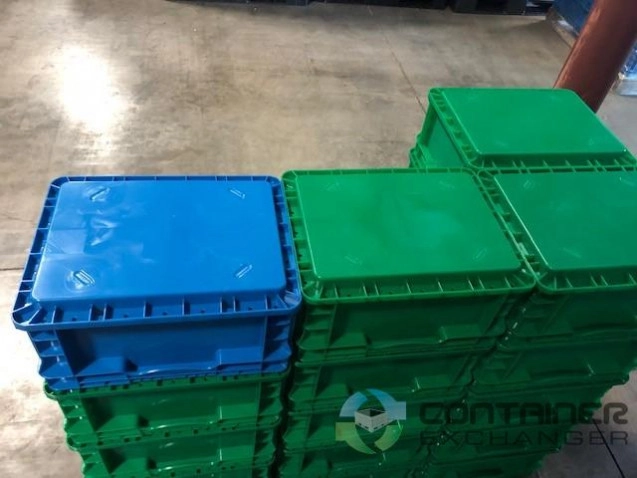Stacking Totes For Sale: New 15x12x7.5 Blue/Green Stacking Totes KY In Kentucky - image 2 Stacking Totes For Sale: New 15x12x7.5 Blue/Green Stacking Totes KY In Kentucky - image 2