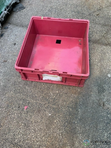 Stacking Totes For Sale: Used RED 24x22x9 stacking Totes OH In Ohio - image 1 Stacking Totes For Sale: Used RED 24x22x9 stacking Totes OH In Ohio - image 1