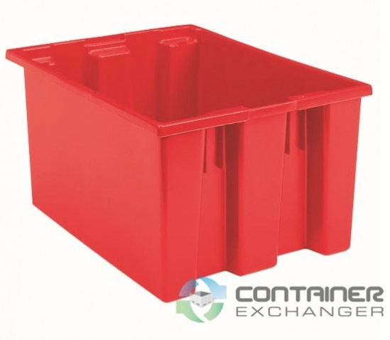 Stack & Nest Totes For Sale: New 23.5x19.5x13 180 degree Stack & Nest Totes In Ohio - image 3 Stack & Nest Totes For Sale: New 23.5x19.5x13 180 degree Stack & Nest Totes In Ohio - image 3