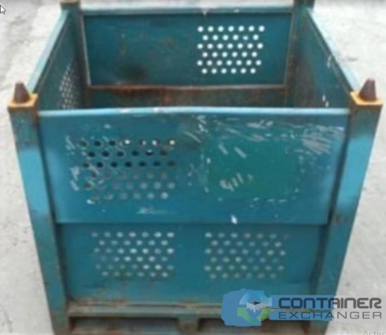 Metal Bins For Sale: Used 36x32x36 Rigid Metal Bins In Ohio - image 1 Metal Bins For Sale: Used 36x32x36 Rigid Metal Bins In Ohio - image 1