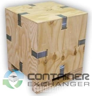 Wood Crates For Sale: New 22x22x23 Collapsible Wood Crates In South Carolina - image 1 Wood Crates For Sale: New 22x22x23 Collapsible Wood Crates In South Carolina - image 1