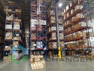 Pallet Racks For Sale: Used 36\" Deep x 32\' Tall C3 Structural Uprights, Seismic footplate, 108\" C4 Beams and Pallet Supports In South Carolina - image 2 Pallet Racks For Sale: Used 36\" Deep x 32\' Tall C3 Structural Uprights, Seismic footplate, 108\" C4 Beams and Pallet Supports In South Carolina - image 2