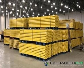 Beams For Sale: Used Beams, 144" x 5.5" Standard Step Beams, Teardrop, YELLOW color In New Jersey - image 1 Beams For Sale: Used Beams, 144" x 5.5" Standard Step Beams, Teardrop, YELLOW color In New Jersey - image 1