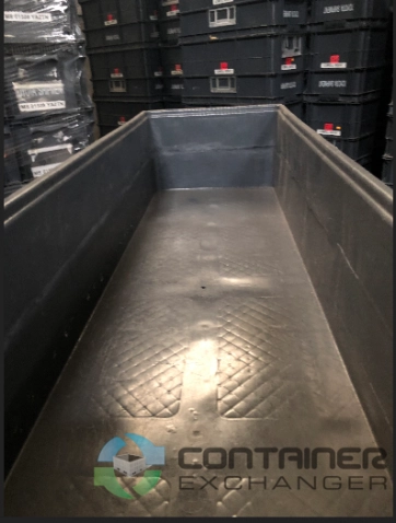 Stacking Totes For Sale: Used 48x15x7 Reinforced Bottom Gray Totes In Mississippi - image 1 Stacking Totes For Sale: Used 48x15x7 Reinforced Bottom Gray Totes In Mississippi - image 1