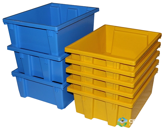 Stack & Nest Totes For Sale: NEW 15.25x12.25x6 HIGH STACK AND NEST TOTES In Ontario - image 1 Stack & Nest Totes For Sale: NEW 15.25x12.25x6 HIGH STACK AND NEST TOTES In Ontario - image 1