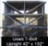 Uprights For Sale: Used T-Bolt Upright 42" x 132", Blue, 1 5/8" x 3" columns In Missouri - image 1 Uprights For Sale: Used T-Bolt Upright 42" x 132", Blue, 1 5/8" x 3" columns In Missouri - image 1