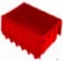 Stack & Nest Totes For Sale: NEW Red 26.75x17x9.62 Attached lid Container In Ontario - image 1 Stack & Nest Totes For Sale: NEW Red 26.75x17x9.62 Attached lid Container In Ontario - image 1