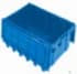 Stack & Nest Totes For Sale: New Blue 26.75x17x9.62 Attached lid Container In Ontario - image 1 Stack & Nest Totes For Sale: New Blue 26.75x17x9.62 Attached lid Container In Ontario - image 1
