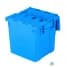 Stack & Nest Totes For Sale: New 14.75x13.5x13.37 Attached Lid Bin - Blue Ontario In Ontario - image 1 Stack & Nest Totes For Sale: New 14.75x13.5x13.37 Attached Lid Bin - Blue Ontario In Ontario - image 1
