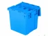 Stack & Nest Totes For Sale: New 14.75x13.5x13.37 Attached Lid Bin - Blue Ontario In Ontario - image 2 Stack & Nest Totes For Sale: New 14.75x13.5x13.37 Attached Lid Bin - Blue Ontario In Ontario - image 2