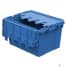 Stack & Nest Totes For Sale: New Buckhorn 21x15x12 New Blue Attached Lid Container TruckLoad Sale Ohio In Ohio - image 1 Stack & Nest Totes For Sale: New Buckhorn 21x15x12 New Blue Attached Lid Container TruckLoad Sale Ohio In Ohio - image 1