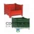 Metal Bins For Sale: NEW 36.5x31.5x30 Corrugated Solid Sided Metal Bulk Containers with Optional Doors Hopper Front Lugs Wisconsin In Wisconsin - image 1 Metal Bins For Sale: NEW 36.5x31.5x30 Corrugated Solid Sided Metal Bulk Containers with Optional Doors Hopper Front Lugs Wisconsin In Wisconsin - image 1