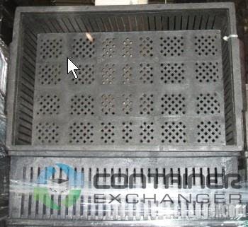 Stacking Totes For Sale: USED 22x13x6 Stacking Totes- Heavy Duty Ventilated In Ohio - image 1