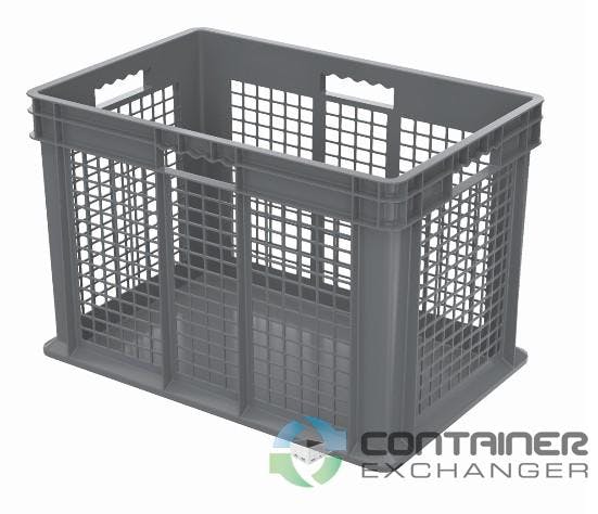 Stacking Totes For Sale: New 24x16x16 Stacking Totes Ventilated Mesh Sides & Solid Bottom In Ohio - image 2