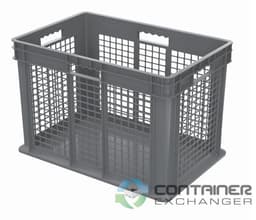 Stacking Totes For Sale: New 24x16x16 Stacking Totes Ventilated Mesh Sides & Solid Bottom In Ohio - image  2 Stacking Totes For Sale: New 24x16x16 Stacking Totes Ventilated Mesh Sides & Solid Bottom In Ohio - image  2