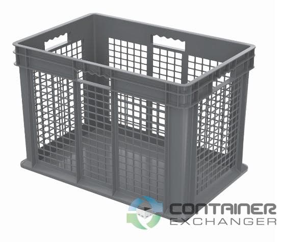 Stacking Totes For Sale: New 24x16x16 Stacking Totes Ventilated Mesh Sides & Solid Bottom In Ohio - image  2 Stacking Totes For Sale: New 24x16x16 Stacking Totes Ventilated Mesh Sides & Solid Bottom In Ohio - image  2