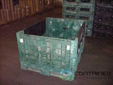 Pallet Containers For Sale: Used 64x48x34 Collapsible Bulk Containers with Drop Doors In Mississippi - image 2