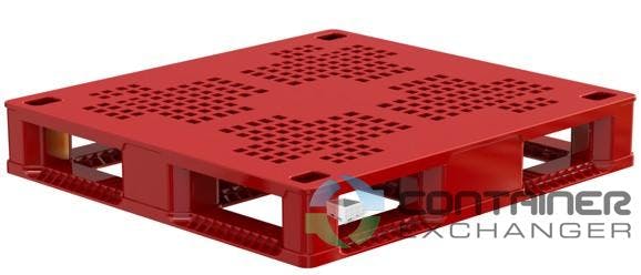 Plastic Pallets For Sale: New 39x36 Bottled Water Pallet/Display Pallet with optional stacking post In Indiana - image 1