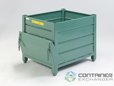 Metal Bins For Sale: New WorkingTainers 40x32x30 Metal Bin with Parts Chute Access Gate In Wisconsin - image 1