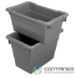 Stack & Nest Totes For Sale: New 24x17x12 Cross-Stack and Nest Totes In Ohio - image  2 Stack & Nest Totes For Sale: New 24x17x12 Cross-Stack and Nest Totes In Ohio - image  2