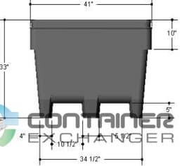 Pallet Containers For Sale: New 41x41x33 Reusable Bulk Shipping Containers In Indiana - image 2 Pallet Containers For Sale: New 41x41x33 Reusable Bulk Shipping Containers In Indiana - image 2