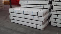 Beams For Sale: Used Teardrop Beam 96" x 4", 1 5/8 Step, White, New Style, w/Slots In Missouri - image  1 Beams For Sale: Used Teardrop Beam 96" x 4", 1 5/8 Step, White, New Style, w/Slots In Missouri - image  1