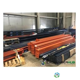 Pallet Racks For Sale: NEW & USED Mecalux Pallet Racks, 44x30 Bolted Uprigths, 102 & 144 slotted Beams - discounted material, never installed Ontario In Ontario - image 1 Pallet Racks For Sale: NEW & USED Mecalux Pallet Racks, 44x30 Bolted Uprigths, 102 & 144 slotted Beams - discounted material, never installed Ontario In Ontario - image 1