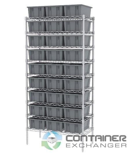 Stack & Nest Totes For Sale: New 18x11x6 180 Degree Stack & Nest Totes In Ohio - image  2 Stack & Nest Totes For Sale: New 18x11x6 180 Degree Stack & Nest Totes In Ohio - image  2