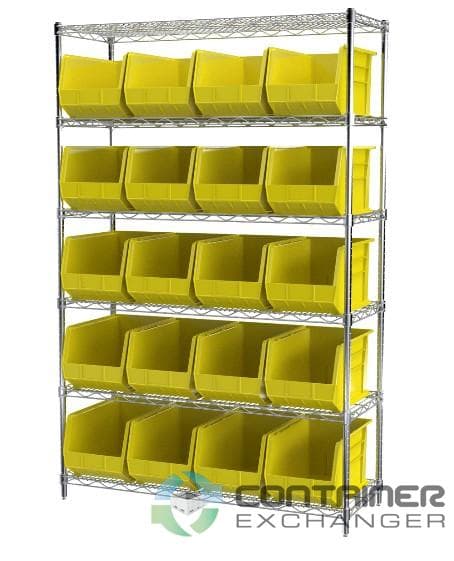 Organizer Bins For Sale: New 18x11x10 Akrobin Hopper Front Stackable Storage Bins w. Optional Shelving In Ohio - image  3 Organizer Bins For Sale: New 18x11x10 Akrobin Hopper Front Stackable Storage Bins w. Optional Shelving In Ohio - image  3