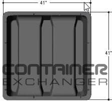 Pallet Containers For Sale: New 41x41x33 Reusable Bulk Shipping Containers In Indiana - image 3 Pallet Containers For Sale: New 41x41x33 Reusable Bulk Shipping Containers In Indiana - image 3
