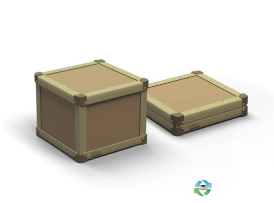 Gaylord Boxes For Sale: NEW Kübox 28x28x23 Collapsible 3 Wall Corrugated Crates Wood Crate Alternative In Tennessee - image 3 Gaylord Boxes For Sale: NEW Kübox 28x28x23 Collapsible 3 Wall Corrugated Crates Wood Crate Alternative In Tennessee - image 3