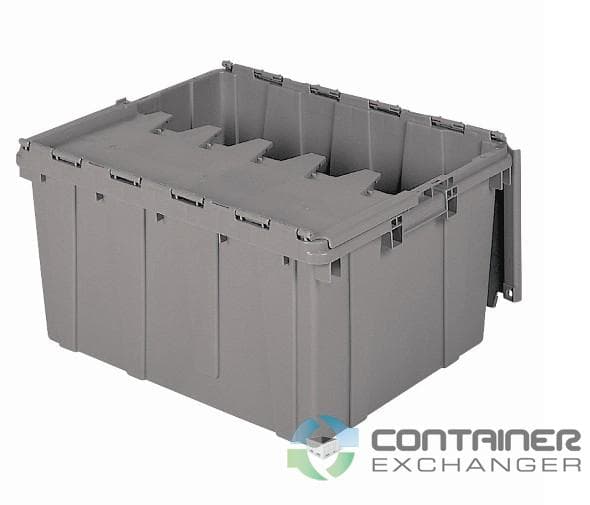 Stack & Nest Totes For Sale: NEW 27x17x12.5 Stack & Nest Totes- Attached Lid In Ohio - image  2 Stack & Nest Totes For Sale: NEW 27x17x12.5 Stack & Nest Totes- Attached Lid In Ohio - image  2