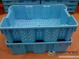 Stack & Nest Totes For Sale: NEW 24x16x7 180 Degree Stack and Nest Ventilated Totes Hot Stamp Optional In British Columbia - image  1 Stack & Nest Totes For Sale: NEW 24x16x7 180 Degree Stack and Nest Ventilated Totes Hot Stamp Optional In British Columbia - image  1