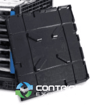 Pallet Containers For Sale: New Schaefer 45x48 Bulk Container Lids Black In Georgia - image 1 Pallet Containers For Sale: New Schaefer 45x48 Bulk Container Lids Black In Georgia - image 1