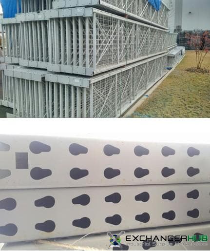 Uprights For Sale: Used Teardrop Uprights 48" x 27', 3x3 closed column, Grey In New Jersey - image 1 Uprights For Sale: Used Teardrop Uprights 48" x 27', 3x3 closed column, Grey In New Jersey - image 1