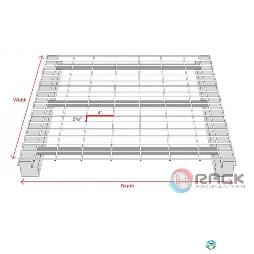Decking For Sale: New Wire Mesh Decking 42 Deep x 52 Wide 2500 lb Capacity WorldDeck Georgia In Georgia - image 1 Decking For Sale: New Wire Mesh Decking 42 Deep x 52 Wide 2500 lb Capacity WorldDeck Georgia In Georgia - image 1