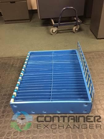 Organizer Bins For Sale: Used 24x18.5x4.5 Adjustable Blue Bins In Texas - image 2 Organizer Bins For Sale: Used 24x18.5x4.5 Adjustable Blue Bins In Texas - image 2