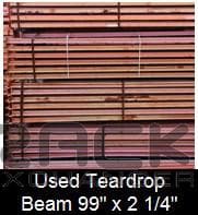 Beams For Sale: Used Teardrop Beams 99" x 2.25" In Missouri - image  1 Beams For Sale: Used Teardrop Beams 99" x 2.25" In Missouri - image  1
