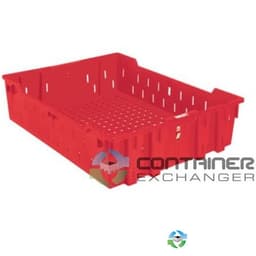 Food Totes & Trays For Sale: Red 28x22x07 Bakery Trays Small Min Order Stackable and Nestable- Available immediately Minnesota In Ohio - image 1 Food Totes & Trays For Sale: Red 28x22x07 Bakery Trays Small Min Order Stackable and Nestable- Available immediately Minnesota In Ohio - image 1