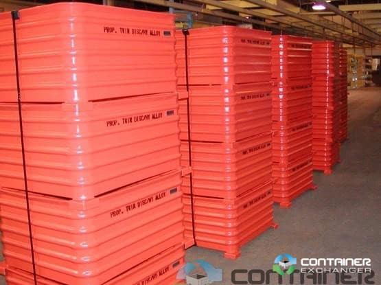 Metal Bins For Sale: New Heavy Duty 38x32x23 Corrugated Metal Bins Stackable In Wisconsin - image  3 Metal Bins For Sale: New Heavy Duty 38x32x23 Corrugated Metal Bins Stackable In Wisconsin - image  3