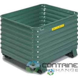 Metal Bins For Sale: New Heavy Duty 42x34x29 Corrugated Steel Bins Stackable Wisconsin In Wisconsin - image  1 Metal Bins For Sale: New Heavy Duty 42x34x29 Corrugated Steel Bins Stackable Wisconsin In Wisconsin - image  1